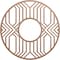 Ekena Millwork Empire Wood Fretwork Pierced Ceiling Medallion, Wood (Paint Grade), 28"OD x 10 1/4"ID x 3/8"T CMWP28X28X0375EPMF - alternate 1